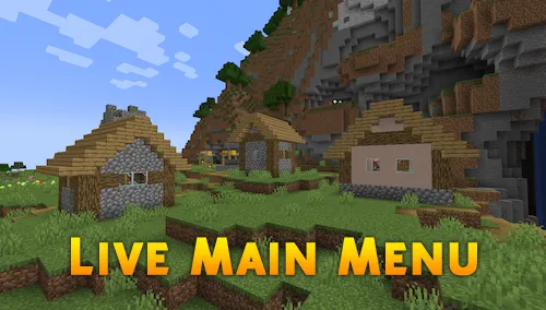 Live Main Menu — Minecraft mod, rasm 1