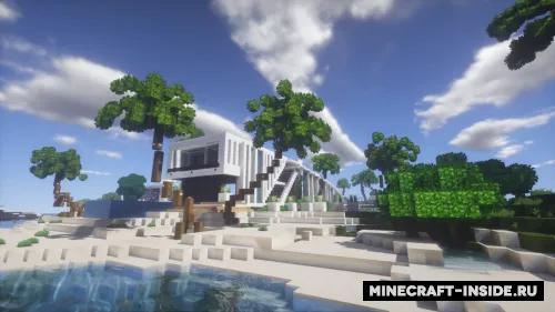Modern House Of Beach — Minecraft xarita, rasm 1
