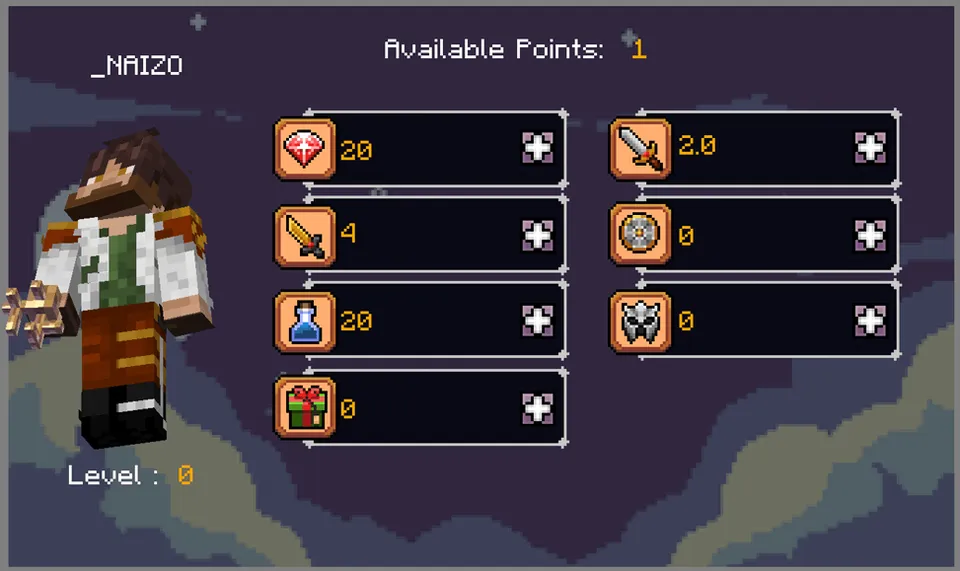 MOTP - RPG Player Leveling System — Minecraft mod, rasm 2