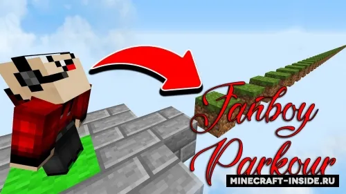 Fanboy Parkour — Minecraft xarita, rasm 1