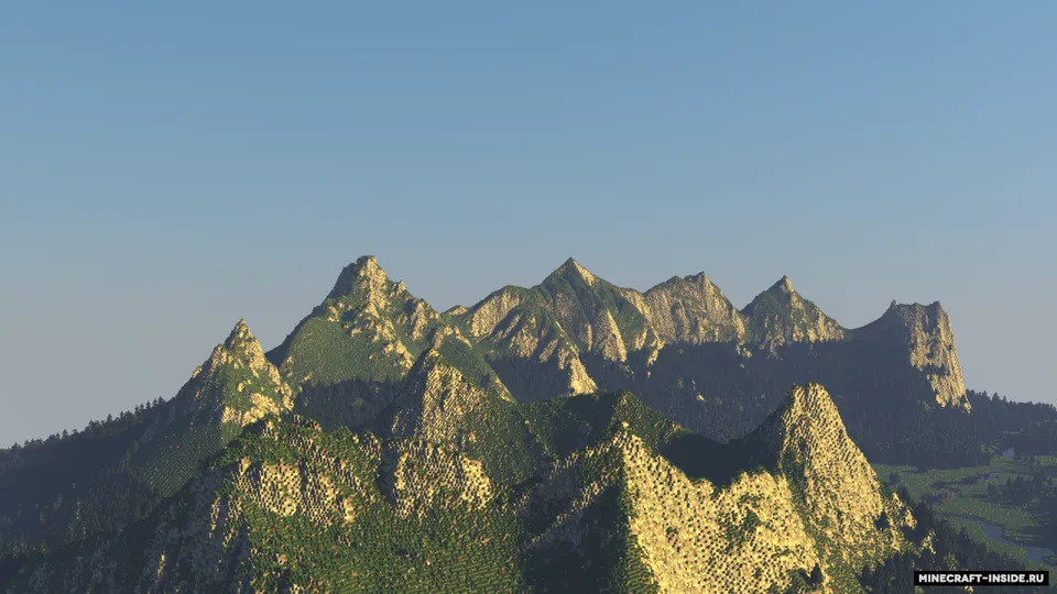 Peaceful Mountain Valley — Minecraft xarita, rasm 2