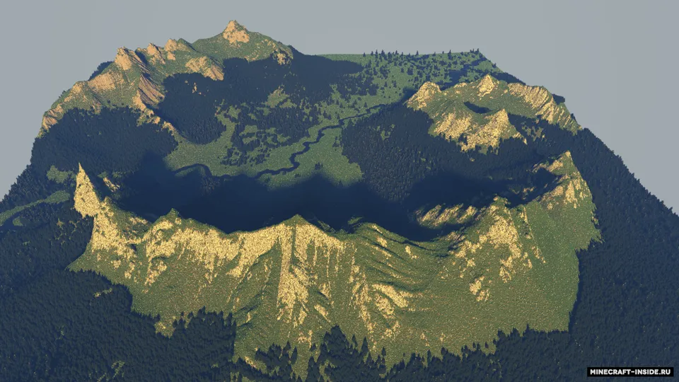 Peaceful Mountain Valley — Minecraft xarita, rasm 3