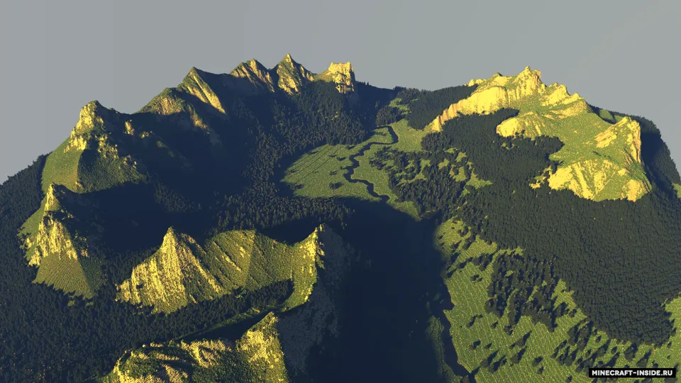 Peaceful Mountain Valley — Minecraft xarita, rasm 5