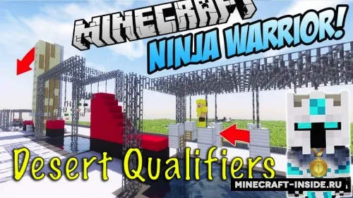 Ninja Warrior Desert Qualifiers — Minecraft xarita, rasm 1