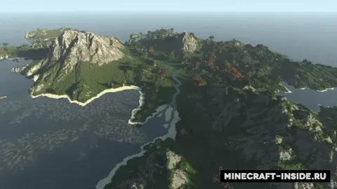 Small Island With River
