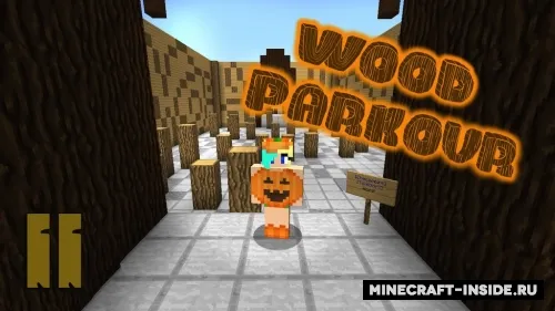 Wood Parkour 2 — Minecraft xarita, rasm 1