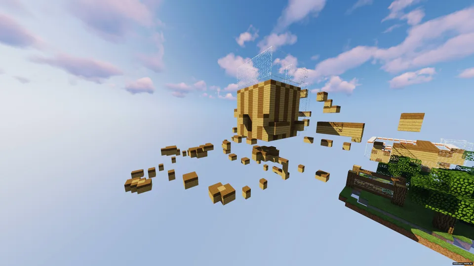 Wood Parkour 2 — Minecraft xarita, rasm 6