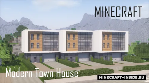 Modern Town House 2 — Minecraft xarita, rasm 1