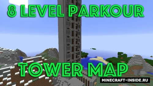 8 Level Parkour Tower — Minecraft xarita, rasm 1