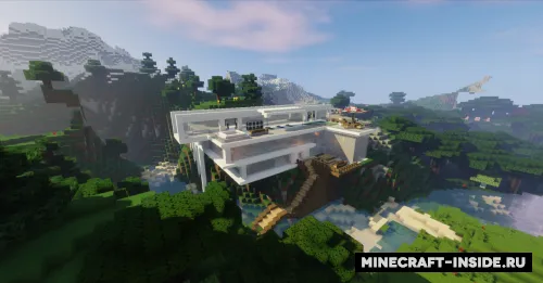 Modern Mountain Mansion — Minecraft xarita, rasm 1