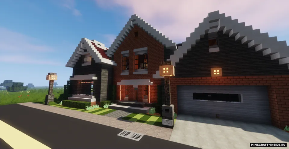 10 Suburban Houses — Minecraft xarita, rasm 4