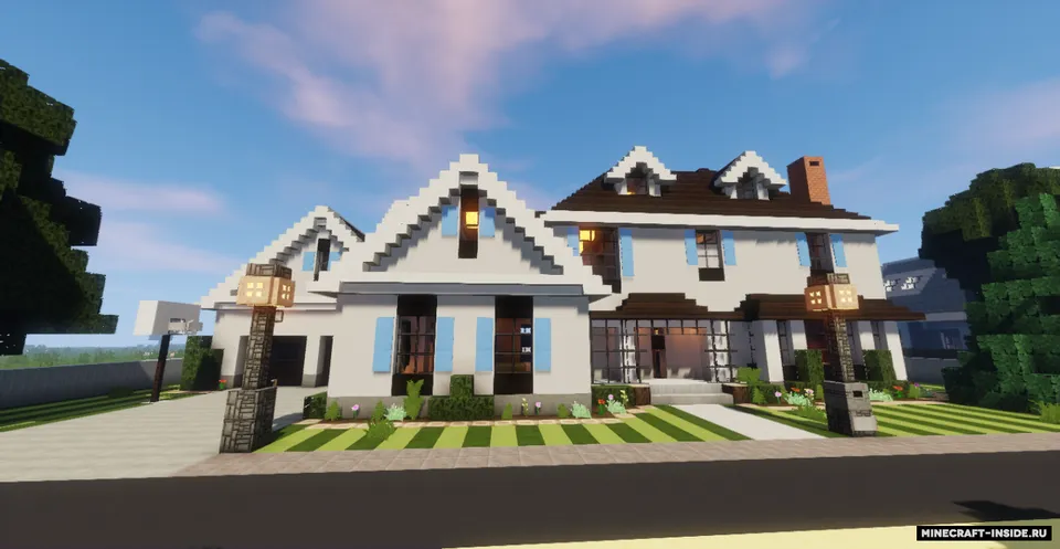 10 Suburban Houses — Minecraft xarita, rasm 5