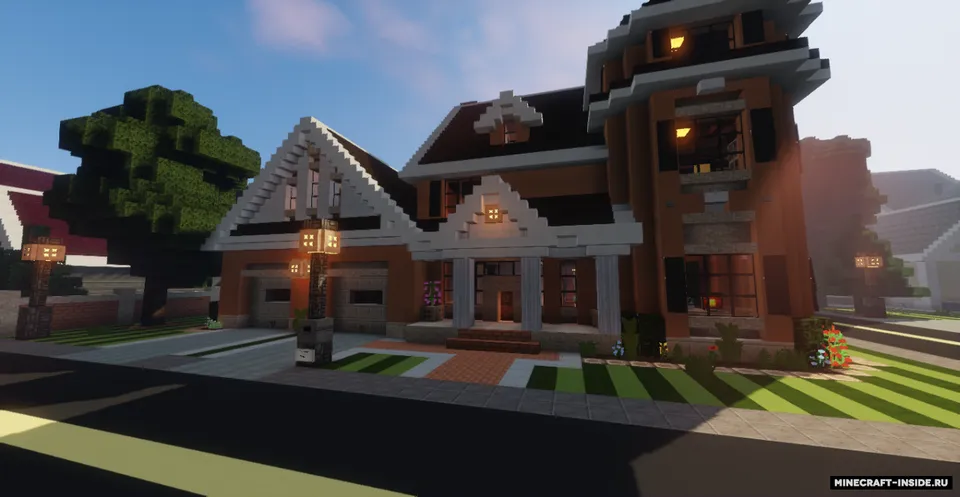 10 Suburban Houses — Minecraft xarita, rasm 7