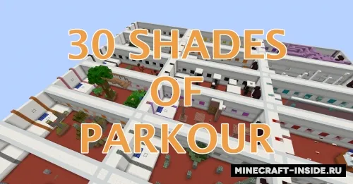 30 Shades of Parkour — Minecraft xarita, rasm 1