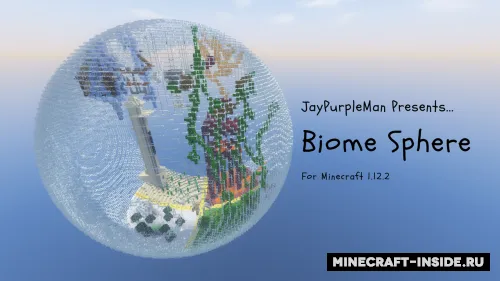 Biome Sphere Parkour — Minecraft xarita, rasm 1