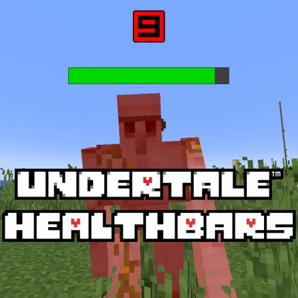Undertale HealthBars — Minecraft mod, rasm 1