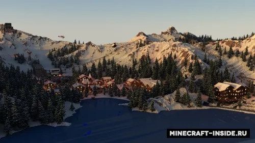 Realistic Ski-Resort — Minecraft xarita, rasm 1