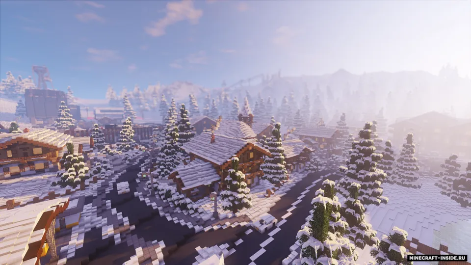 Realistic Ski-Resort — Minecraft xarita, rasm 2