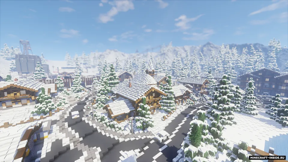 Realistic Ski-Resort — Minecraft xarita, rasm 3