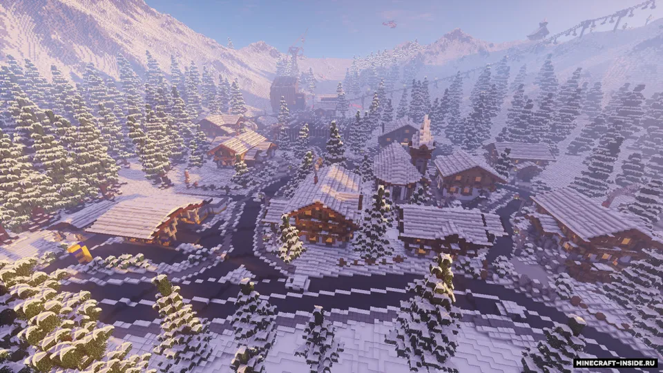 Realistic Ski-Resort — Minecraft xarita, rasm 5