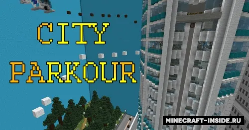 City Parkour — Minecraft xarita, rasm 1