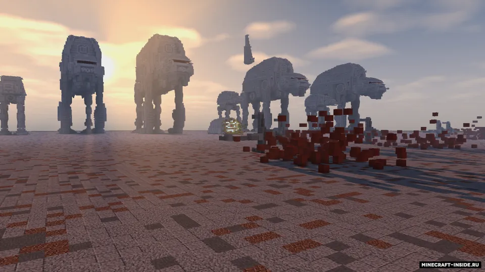 The Last Jedi - The Battle of Crait — Minecraft xarita, rasm 2
