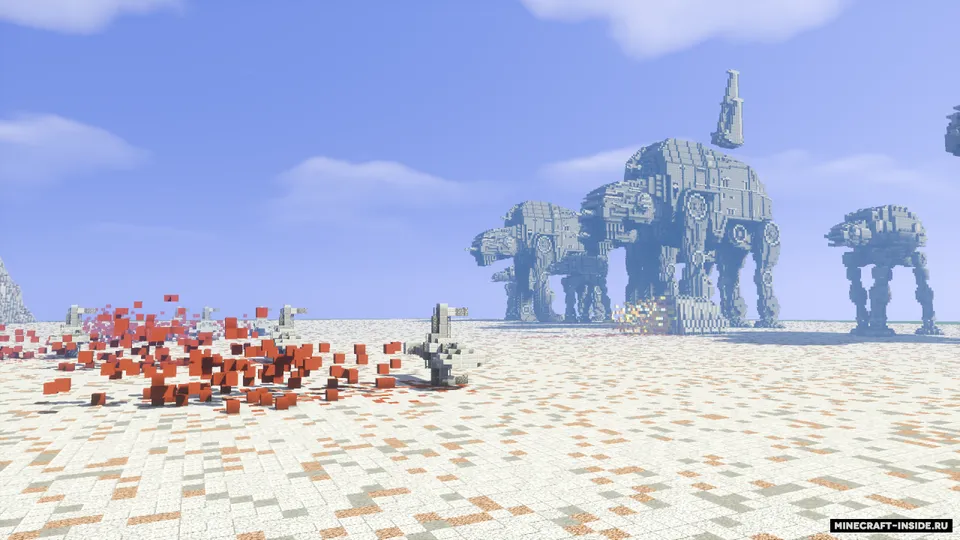 The Last Jedi - The Battle of Crait — Minecraft xarita, rasm 4