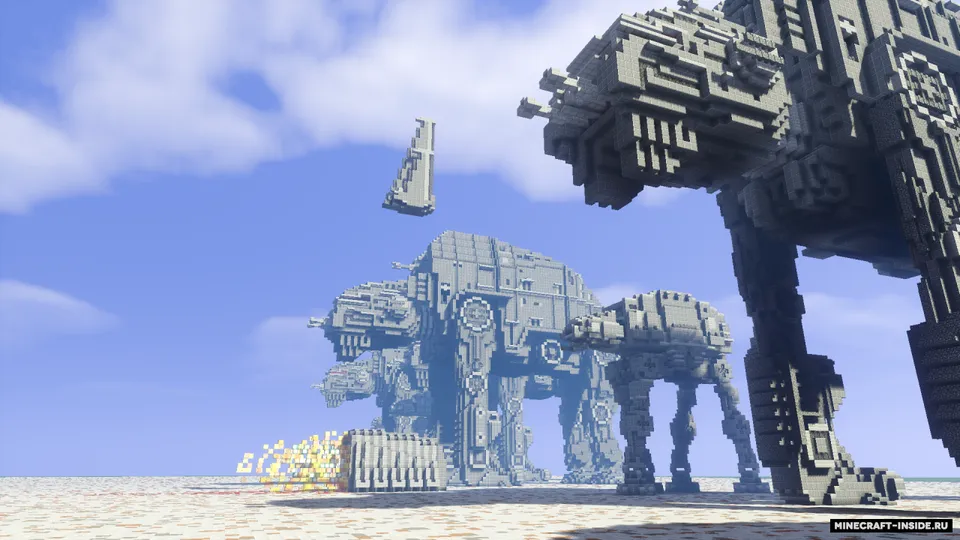 The Last Jedi - The Battle of Crait — Minecraft xarita, rasm 5
