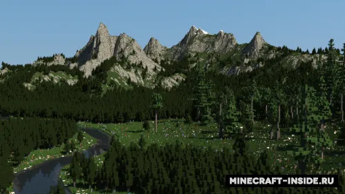 Beautiful Mountains — Minecraft xarita, rasm 1