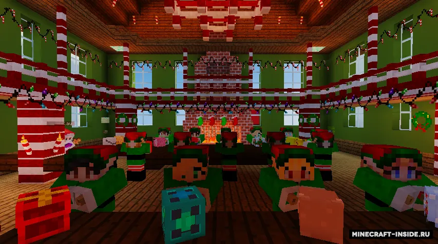 Find The Buttons: Christmas Dreams — Minecraft xarita, rasm 1