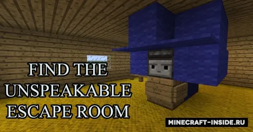 Find The Unspeakable Escape Room — Minecraft xarita, rasm 1
