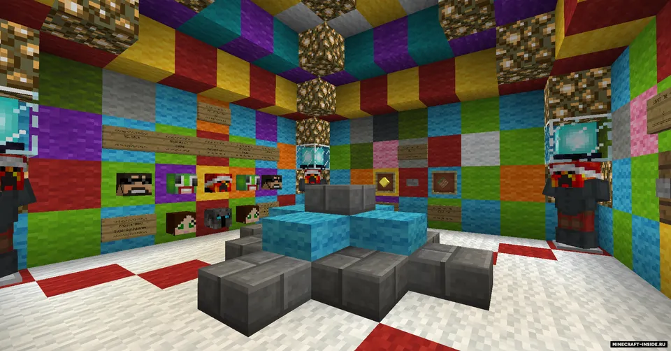 Rainbow Parkour (Dropper) — Minecraft xarita, rasm 6