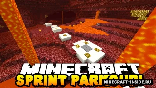 Sprint Lava Parkour 2 — Minecraft xarita, rasm 1