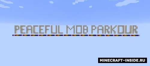 Peaceful Mob Parkour — Minecraft xarita, rasm 1