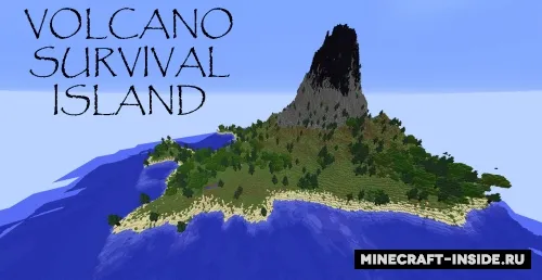 Volcano Survival Island — Minecraft xarita, rasm 1