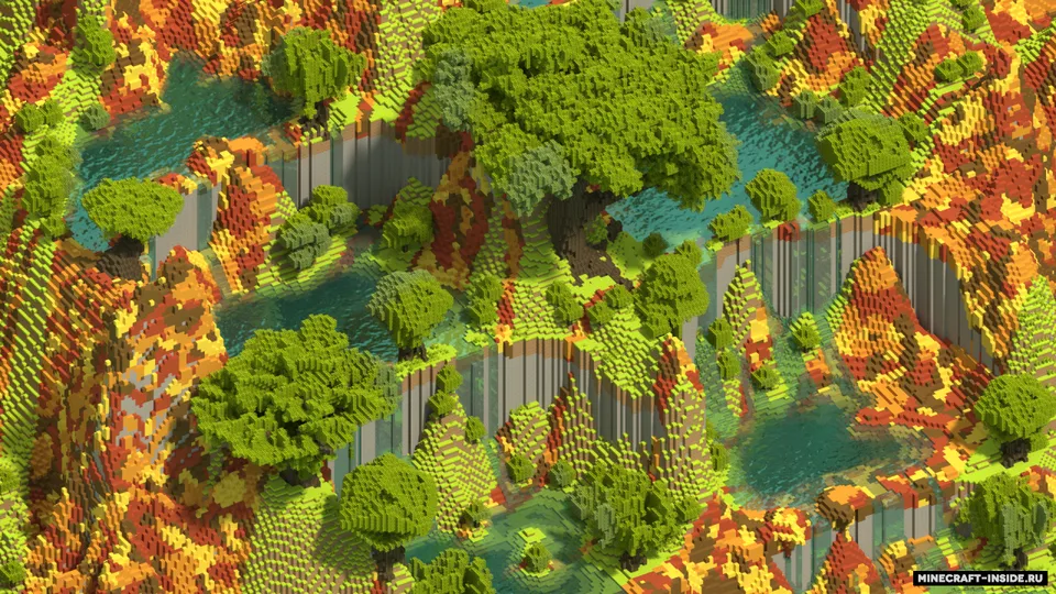 Calico Falls — Minecraft xarita, rasm 2