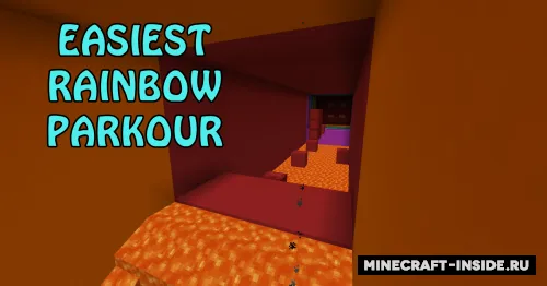 Easiest Rainbow Parkour — Minecraft xarita, rasm 1