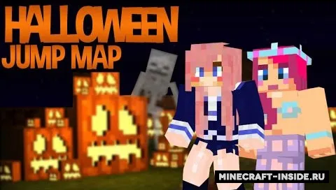 50 Stages Of Easy Halloween Parkour — Minecraft xarita, rasm 1