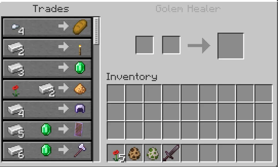 Villager Golem Healer — Minecraft mod, rasm 7
