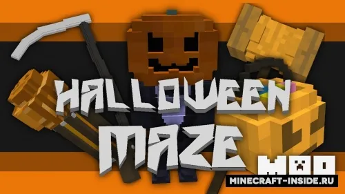 Halloween Maze — Minecraft xarita, rasm 1