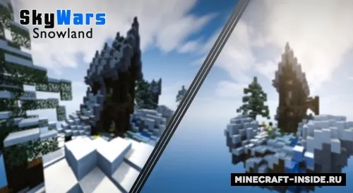 Snowland — Minecraft xarita, rasm 1