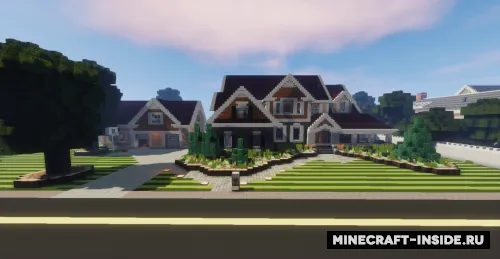 Large Suburban House — Minecraft xarita, rasm 1