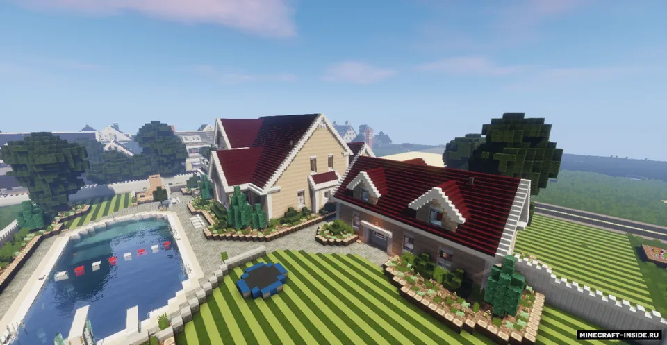 Large Suburban House — Minecraft xarita, rasm 6