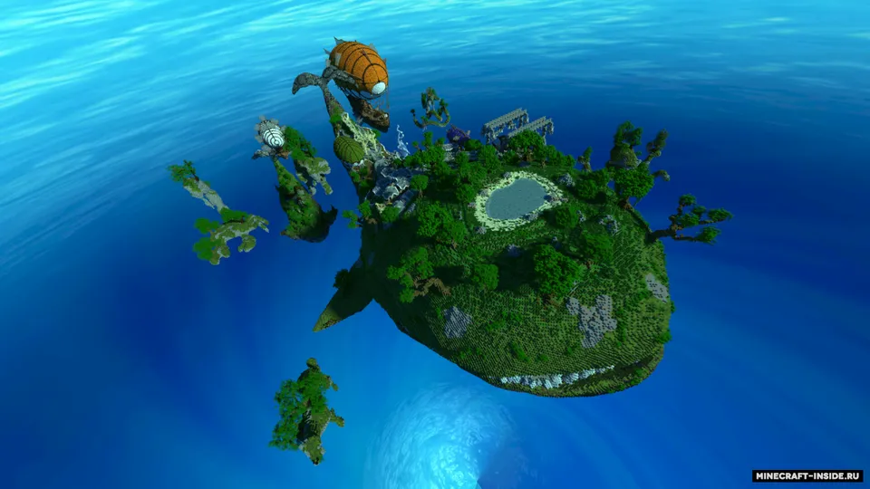 Floating Whale Village — Minecraft xarita, rasm 2