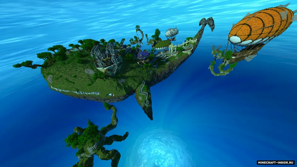 Floating Whale Village — Minecraft xarita, rasm 3