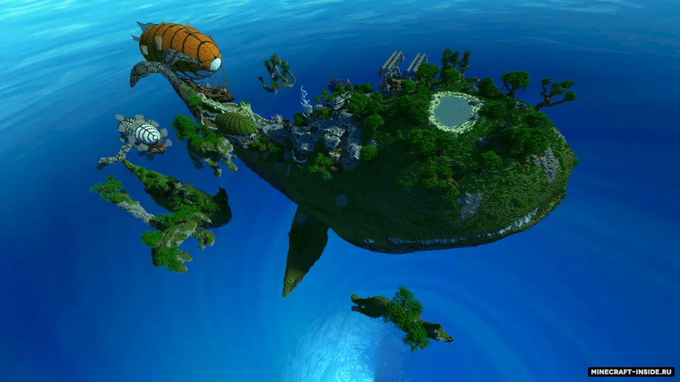 Floating Whale Village — Minecraft xarita, rasm 4