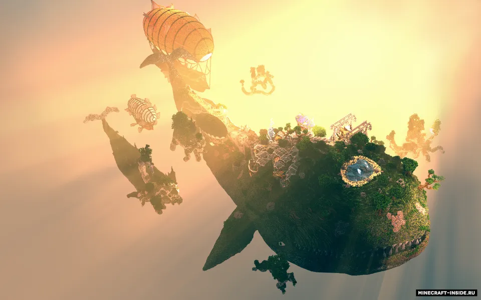 Floating Whale Village — Minecraft xarita, rasm 5