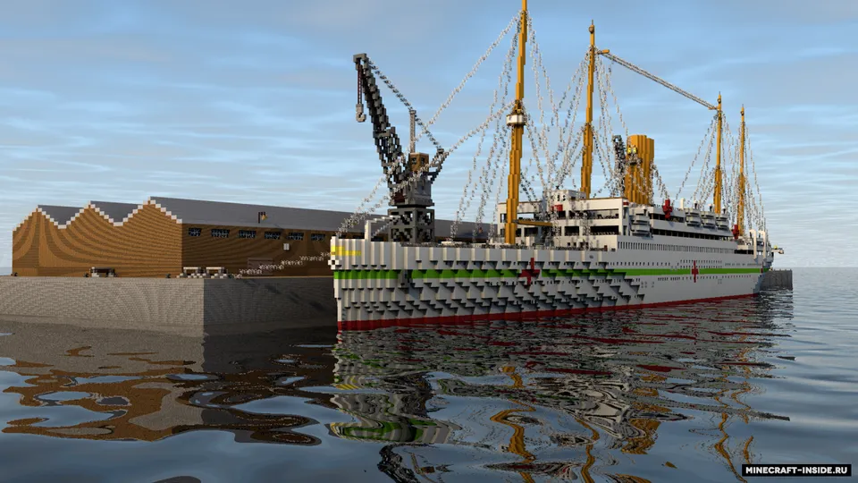 HMHS Britannic at Southampton — Minecraft xarita, rasm 5