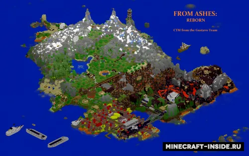 From Ashes: Reborn — Minecraft xarita, rasm 1