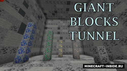 Giant Blocks Tunnel — Minecraft xarita, rasm 1